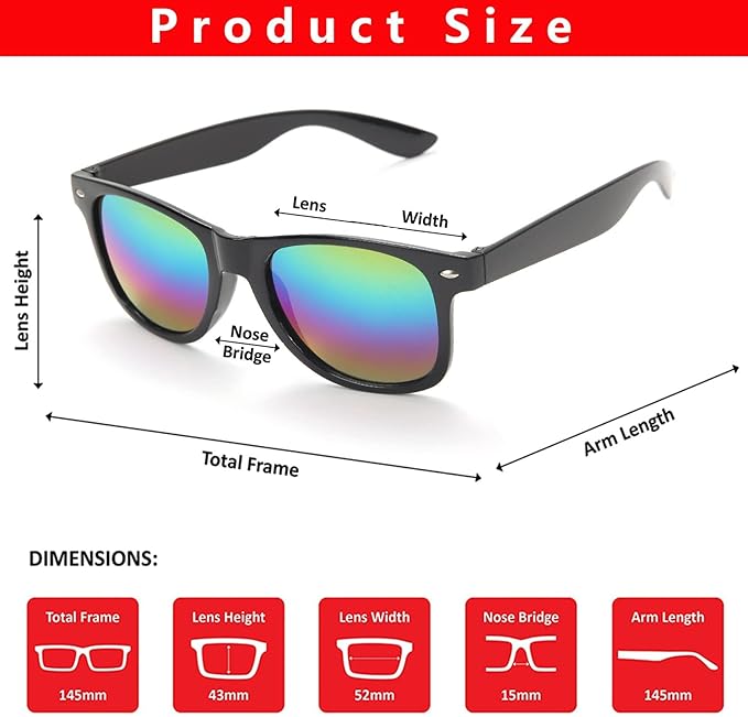 Fsmiling Neon Sunglasses Bulk Adult Party Sunglasses 80s Glasses Shades for Men Women Party Favors-30 Pack,UV Protection