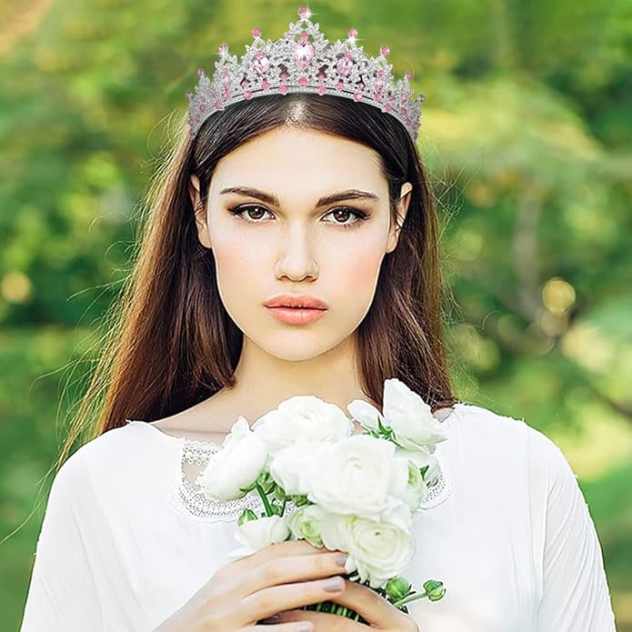 Kamirola - Queen Crown and Tiaras Princess Crown for Women and Girls Crystal Headbands for Bridal, Princess for Wedding and Party（01）