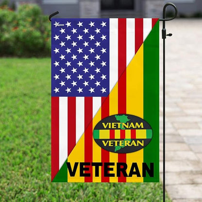 FLAGWIX Vietnam Veteran American Flag – USA Premium Polyester House Flag 30x40 – 4th of July, Veterans Day, Memorial Day, Independence Day Decorations for Home – Decorative Indoor Outdoor Flag