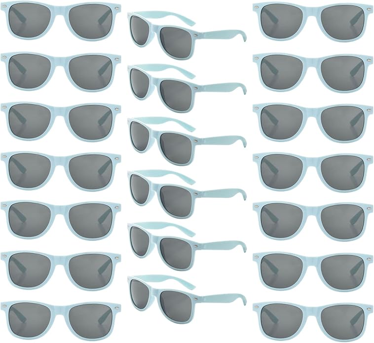 YQVIE 20 Pack Wholesale Sunglasses for Men Women in Bulk 70s Retro Cheap Glasses for Party Supplies