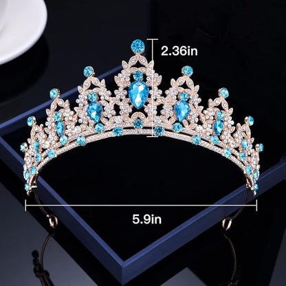 Kamirola - Queen Crown and Tiaras Princess Crown for Women and Girls Crystal Headbands for Bridal, Princess for Wedding and Party（01）
