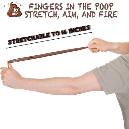 Poop Slingshot 12pcs Fake Poop Toys for Kids Stocking Stuffers, Funny Gag Gifts Bulk Party Favors Game Prizes, Sticky Poo Emotion Fidget Toys for Kids Age 3-5-7 4-8-12 Year Old Boys Girls Teens Adults