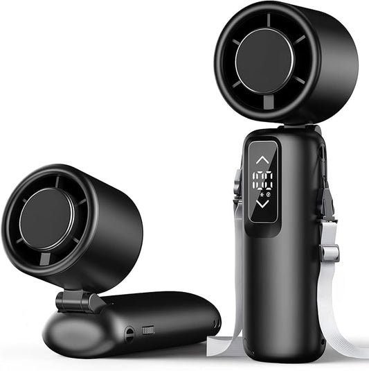 Portable Handheld Turbo Fan, 1-100 Gear Wind, Battery Operated, Up to 23 Working Hours, 3 IN 1 Personal Fan with Air Turbo Tech, Cooling Essentials for Indoor/Outdoor