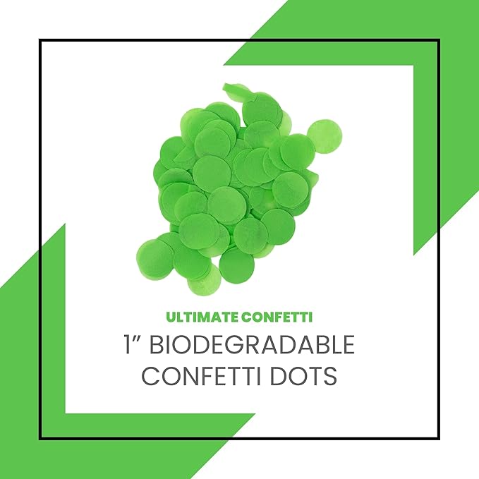 Ultimate Confetti - 1" Light Green Tissue Paper Confetti Dots - 30,000 Pieces (1lb)