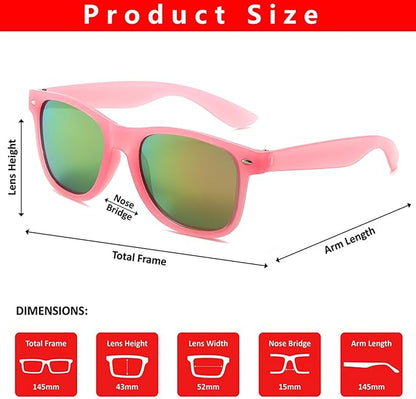 Fsmiling Pink Sunglasses Bulk Adult Party Sunglasses 80s Glasses Shades for Men Women Valentine's Day-30Pack,UV Protection