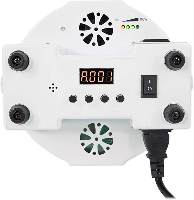 Rockville BATTERY PAR PACK 50 WHITE 20W Rechargeable Wash Lights (10), RGB Color Mixing, Wireless DMX, Remote Included, for DJs and Event Lighting