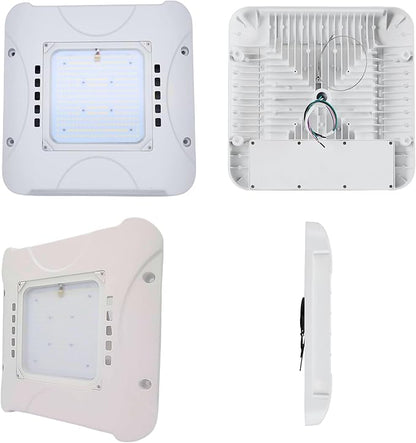 300W LED Canopy Light, Waterproof Parking Lot Lights for Outdoor, Warehouse, Gas Station, Carport, Auto Shop - 5700K Daylight, 48000LM, 100-277V