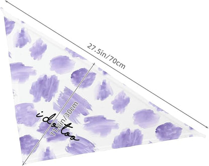 I Do Too Dog Wedding Bandana,Married Puppy Pet Bandanas Accessories,Wedding Photo Prop for Dog Lover Pet Scarf Accessories (Purple Color Block)
