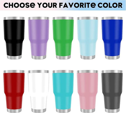 Personalized Coffee Tumbler with Pictures Text Name, Custom Photo Stainless Steel Coffee Tumbler, Coffee Travel Mug Cup 30 Oz, Custom Gifts for Father's Day Birthday Christmas for Dad, Mom, Friend