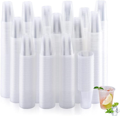 1000 Pack 7 oz Disposable Plastic Cups, Drinking Cups, Clear Plastic Cups Tumblers for Birthday Parties, Picnics, Ceremonies, and Weddings