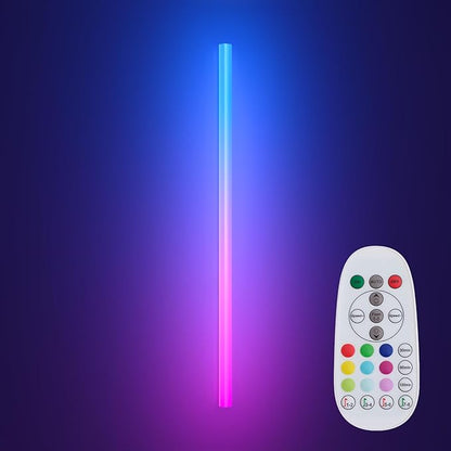 45.8 inch Battery Operated Wall Light Bar Rechargeable Wireless LED Wall Sconces, Remote Control Color Changing Music Sync Scene Modes for Game Room Bedroom Living Room TV Background