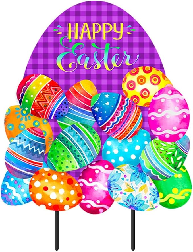 Briarwood Lane Painted Easter Eggs Metal Art