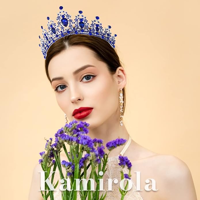 Kamirola - Queen Crown and Tiaras Princess Crown for Women and Girls Crystal Headbands for Bridal, Princess for Wedding and Party（01）