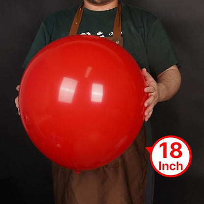 PartyWoo Red Balloons 20pcs 18 Inch Red Helium Balloons for Birthday Graduation Bachelorette Citizenship Firefighter Strawberry Anniversary Cherry Casino Movie Theme Party Decorations Red-Y57