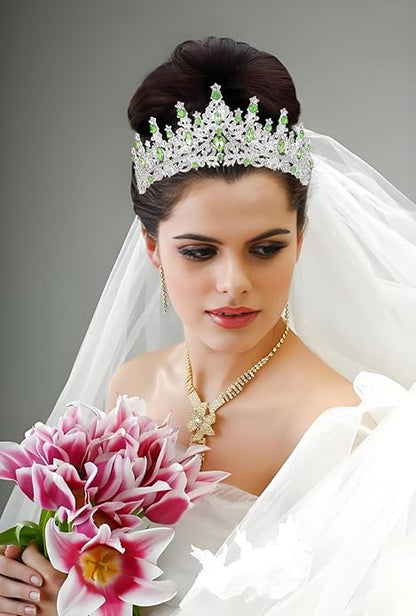Crystal Tiara Crown for Women, Rhinestone Queen Headband Wedding Bridal Hair Accessories, Princess Crown for Birthday Prom Quinceañera Party Pageant Halloween Cosplay