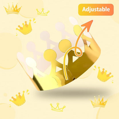 Paper Crowns Hat for Gold Foil Party Hat Birthday Party Baby Shower beauty pageant Photo Props