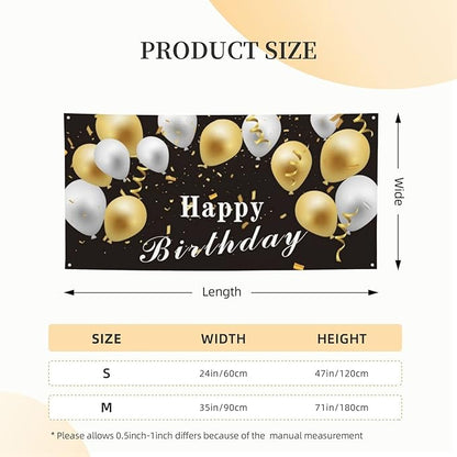 Custom Wall Banner Sign Customize Your Own Banner with Image Logo Text Personalized Background Decorative Backdrop for Birthday Party Business Graduation Wedding Christmas (4' x 2" / 120 cm x 60 cm)