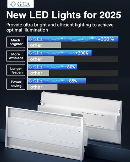 LED Linear High Bay Light, 210W 31500LM 0-10V Dimmable 5000K Daylight, Adjustable High Bay LED Shop Lights Lighting Fixtures for Garage Warehouse Workshop, UL