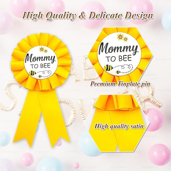 Mommy & Daddy To Be Tinplate Badge Pins, 2Pcs Perfect Baby Shower/Gender Reveal Button Pins for New Parents