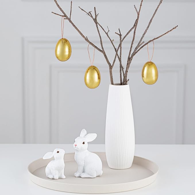 MAIBAOTA White Bunny Decor Easter Decoration for Home Spring Decoration for Home Table Decor Rabbit Figurines