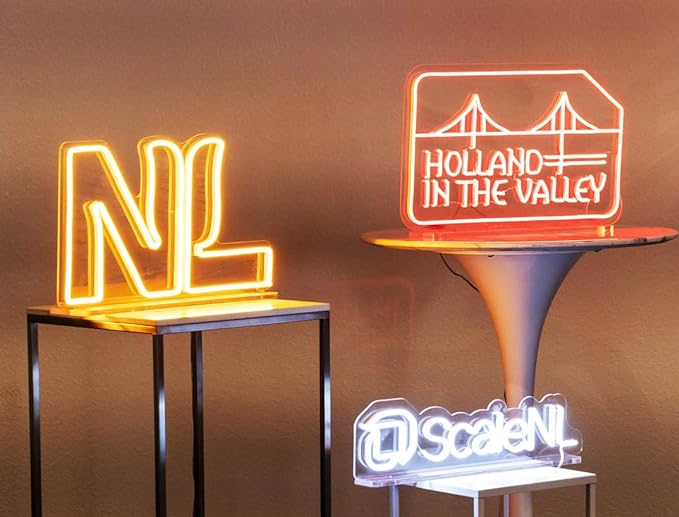 Tabletop Custom Neon Sign, Personalised Free Stand Led Neon Sign with Acrylic Base, for Business, Studio, Boutique, Salon, Barbershop, Home Decor,Bar