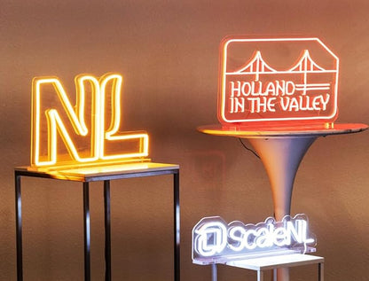 Tabletop Custom Neon Sign, Personalised Free Stand Led Neon Sign with Acrylic Base, for Business, Studio, Boutique, Salon, Barbershop, Home Decor,Bar