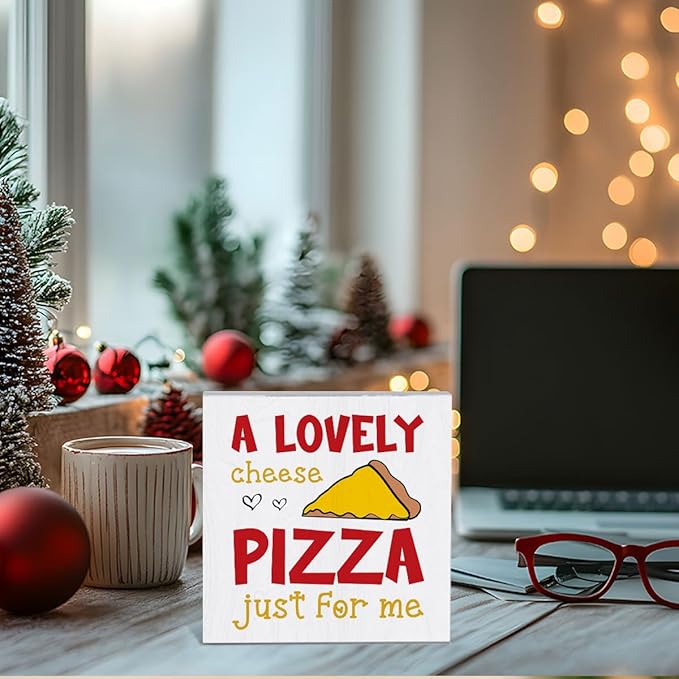 Christmas Vacation Decorations for Home Christmas Holiday Decor for Kitchen Xmas Holiday Decor for Office Table Merry Xmas Decor 5 x 5 Inches