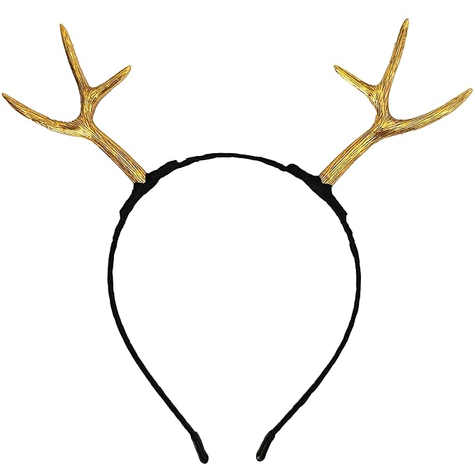 Eioi & Lmnm Christmas Renideer Antler Headband, Deer Ears Reindeer Antlers Deer Antlers Headbands, Christmas Headbands Holiday Accessories Deer Costume