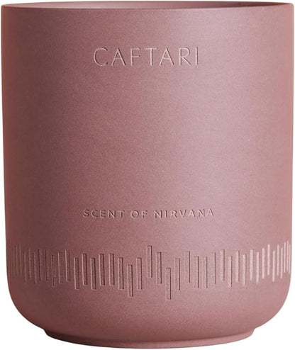 CAFTARI Luxury Aromatherapy Candle | Oudh, Cedarwood & Patchouli | 60 Hour Burn | Clean Coconut Soy Wax | Vegan, Gift-Ready Candle for Stress Relief, Home Spa Feel | Scent of Nirvana