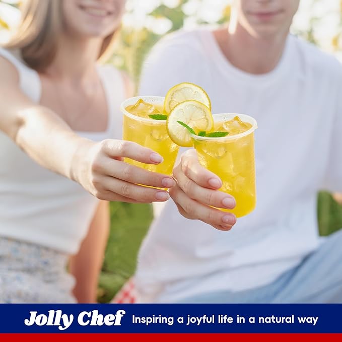 JOLLY CHEF 𝟏𝟐𝟎𝟎 𝐏𝐚𝐜𝐤 7 oz Clear Plastic Cups,7 Ounce Small Disposable Cups, Cold Party Drinking Tumblers for Tasting, Drinking and Party