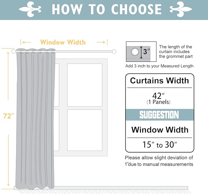 ChrisDowa Blackout Curtains 72 inches Long for Bedroom - Grommet Thermal Insulated Room Darkening Curtains for Living Room (1 Panel, Biscotti Beige, 42 x 72 Inch)