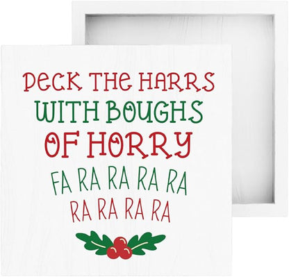Christmas Vacation Decorations for Home Christmas Holiday Decor for Kitchen Xmas Vacation Decor for Living room Merry Xmas Decorations 5 x 5 Inches