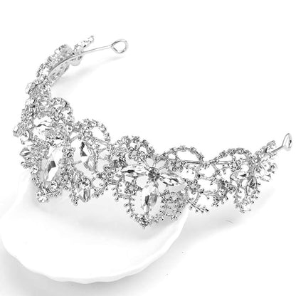 Silver Tiara Wedding Tiaras and Crowns for Women Rhinestone Queen Tiara for Women Princess Crown Birthday Tiara Headbands for Wedding Prom Bridal Party Halloween Costume Christmas Gifts