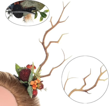 TOECWEGR Christmas Reindeer Antlers Headband Hair Clips Hair Hoop Girl Holiday Beauty Headdress