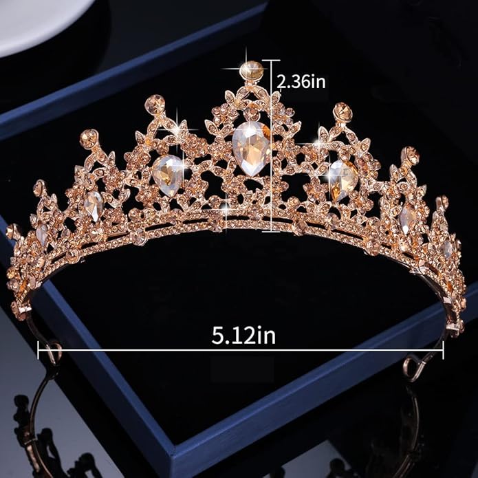 Kamirola - Queen Crown and Tiaras Princess Crown for Women and Girls Crystal Headbands for Bridal, Princess for Wedding and Party（01）