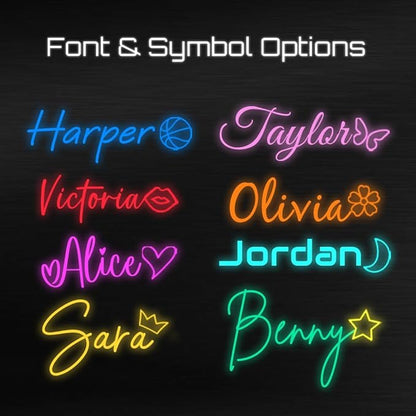 Custom Neon Sign, Personalized LED Neon Light Customizable for Wedding, Home, Bar, Salon, Party, and Business Decor – Light Up Name Sign for Events, Birthday Gifts, and Wall Decorations