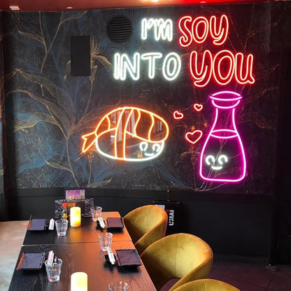 Business Signs, and Storefront Signs - Personalized Double Line Fonts LED Neon Sign for Home Decor, Wedding Decorations, Wall Decor, Indoor & Outdoor Waterproof