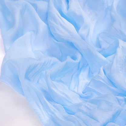 Socomi Blue Fall Thanksgiving Cheesecloth Table Runner Light Blue Boho Rustic Gauze 120 inch 10FT Cheese Cloth Runner for Wedding Party Baby Shower Birthday Home Decor Holiday Decorations