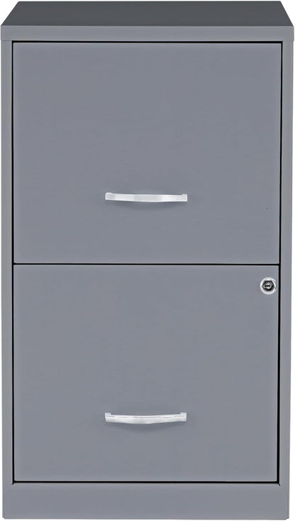 2 Drawer Locking Filing Cabinet | Pre-Assembled Steel Construction | Space-Saving Design is Perfect for Home and Small Office | Letter-Size | Assembled in North America