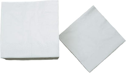 1100 Pack Cocktail Napkins Paper - Quality 3-Ply White Beverage Napkins - Restaurant, Event, Bar Napkins - Perfect Size Dessert Napkins - Party Napkins Bulk - Elegant Wedding Napkins Disposable