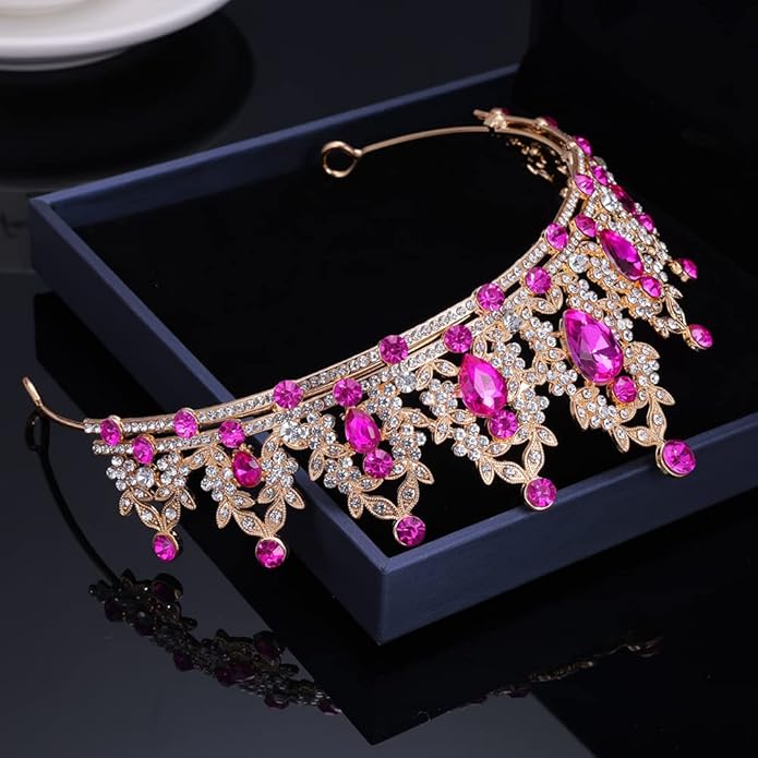 Kamirola - Queen Crown and Tiaras Princess Crown for Women and Girls Crystal Headbands for Bridal, Princess for Wedding and Party（01）