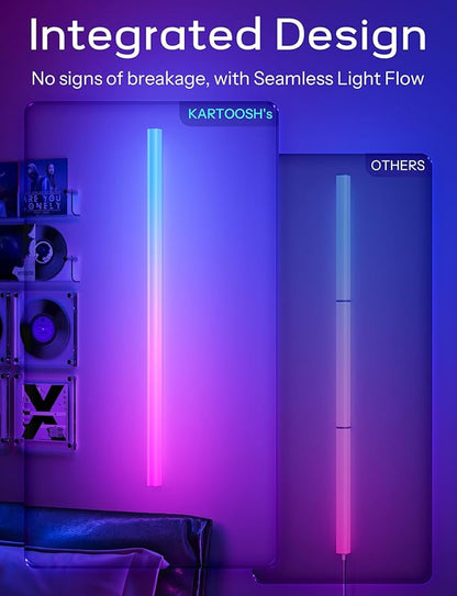 30 inch Battery Operated Wall Light Bar Rechargeable Wireless LED Wall Sconces, Remote Control Color Changing Music Sync Scene Modes for Game Room Bedroom Living Room TV Background