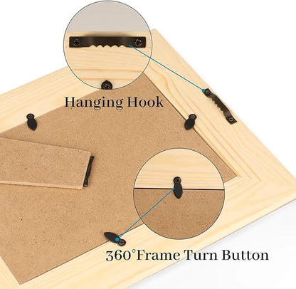 Tavisto Halloween Themed 4x6 Picture Frame Spooky Spider Web Wooden Photo Frames for Tabletop Display Wall Mounting Fits 4x6 Pictures Home Office Decor