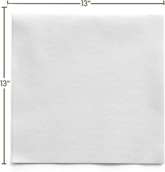 BloominGoods Linen-Feel Lunch Napkins - Disposable Cloth-Like Paper Napkins - Soft And Absorbant Luncheon Napkins For Kitchen, Parties, Weddings, Dinners or Events (Pack of 200)