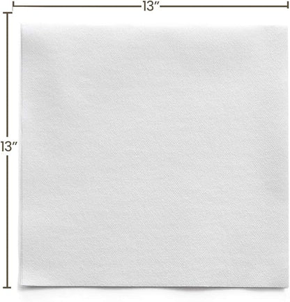 BloominGoods Linen-Feel Lunch Napkins - Disposable Cloth-Like Paper Napkins - Soft And Absorbant Luncheon Napkins For Kitchen, Parties, Weddings, Dinners or Events (Pack of 200)