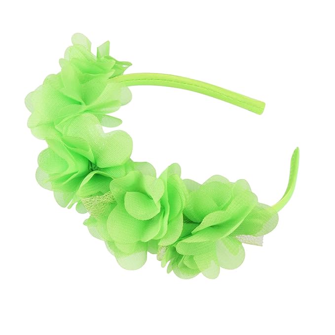 Candygirl Flower Crown Headbands for Women Girls Floral Hairband Wedding Festival Parties Hair Accessories Pack of 9 (bright colors)