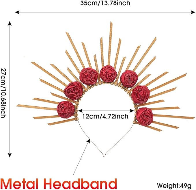 Bubbmi Women Halo Goddess Headband Costume Masquerade Headwear