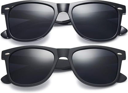 Retro Rewind Polarized Sunglasses for Men and Women - UV Protection Classic Sun Glasses