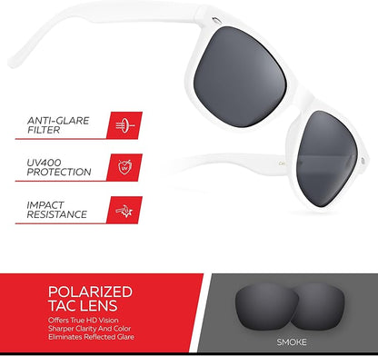 Retro Rewind Polarized Sunglasses for Men and Women - UV Protection Classic Sun Glasses