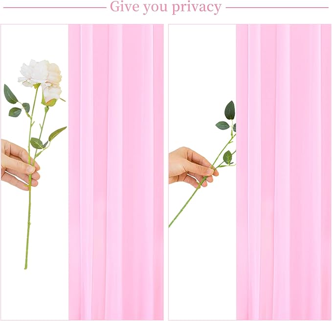 10x10 Pink Blue Backdrop Curtains for Gender Reveal Boy or Girl Parties Wrinkle Free Photo Curtains Backdrop Drapes Fabric Decoration for Birthday Party Baby Shower 5ft x 10ft,2 Panels
